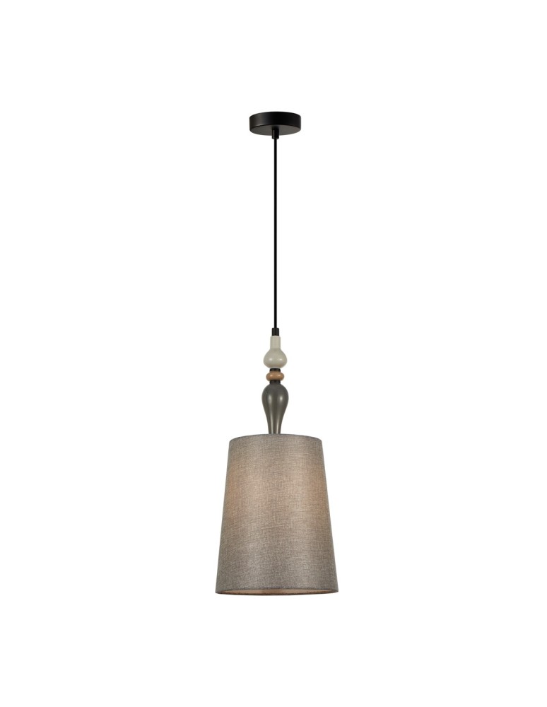 Italux Nerom Wisząca 1xE27 60W Czarny mat PND-22374C-BK