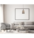 Lampy wiszące z abażurem - Italux Nerom Wisząca 1xE27 60W Czarny mat PND-22374C-BK - product 2