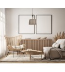 Lampy wiszące z abażurem - Italux Nerom Wisząca 1xE27 60W Czarny mat PND-22374A-BK - product 2