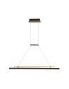 Italux Merlot Wisząca LED 16W 560 lm 3000K (Ciepła biel) Czarny, złoty PND-54638F-16W-3K-BK-GD