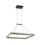 Italux Merlot Wisząca LED 44W 1460 lm 3000K (Ciepła biel) Czarny, złoty PND-54638S-44W-3K-BK-GD Italux Merlot Wisząca LED 44W 1460 lm 3000K (Ciepła biel) Czarny, złoty PND-54638S-44W-3K-BK-GD