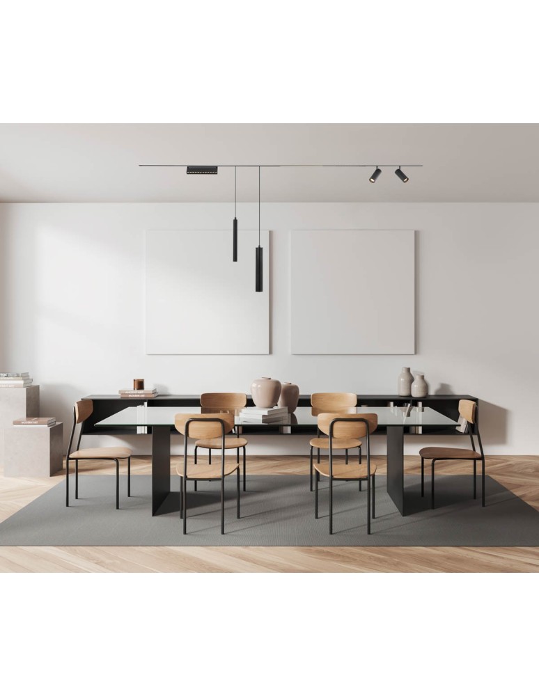 Italux Magnetic Norman do Systemu Magnetycznego 12xLED 12W 3000K (Ciepła biel) Czarny TRM-79392-12W-3K-BK