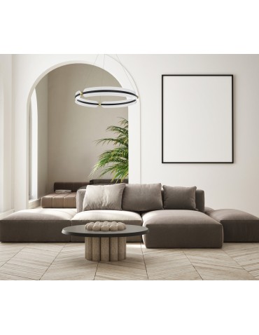 Italux Faris Wisząca LED 53W 3600 lm 3000K (Ciepła biel) Czarny, złoty PND-62738-53W-3K-BK-GD - produkt 2