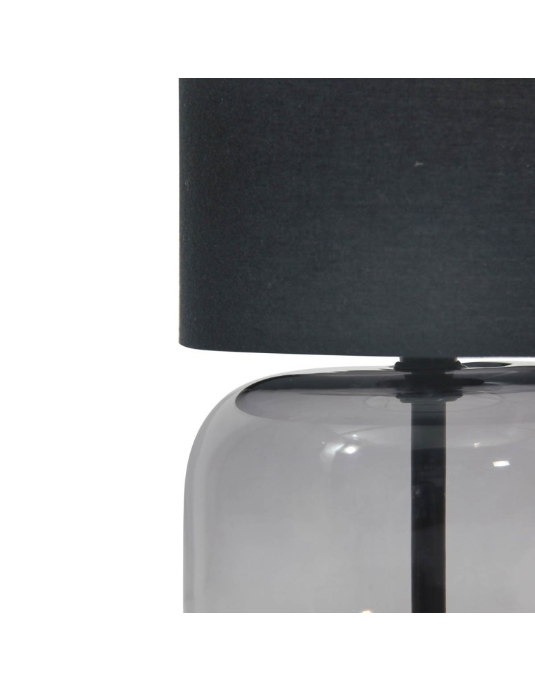 Lampki nocne - Italux Dorme Biurkowa 1xE27 40W Czarny, grafitowy TB-63748-BL-SG - product kolory-swiatla.pl 3