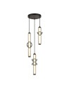 Italux Bruni Wisząca 3xLED 57W 6638 lm 3000K (Ciepła biel) Czarny mat PND-27372-3A-57W-BK