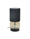 Italux Dorme Biurkowa 1xE27 40W Czarny, bursztynowy TB-63748-BL-AMB