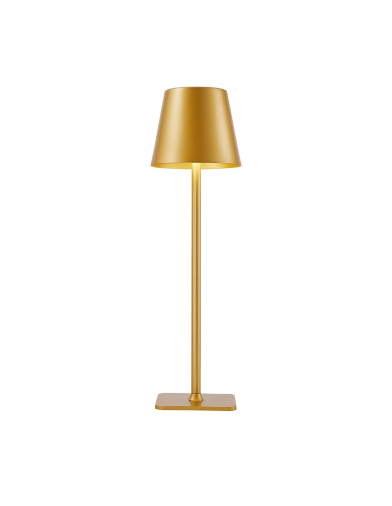 Italux Atlis Stołowa przenośna LED 5W 300 lm 3000K + 6500K (Możliwość przełączania) IP54 Złoty TB-2821-GD