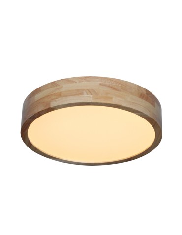 Italux Norton Plafon LED 24W 2700 lm 3000K + 4000K + 6500K (Możliwość przełączania) Biały, drewniany PLF-73827-3KS4KS65K-W - produkt 2