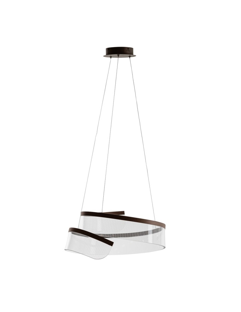 Italux Rustin Wisząca LED 45W 2356lm 3000K (Ciepła biel) Kawowy PND-58728-45W-3K Italux Rustin Wisząca LED 45W 2356lm 3000K (Ciepła biel) Kawowy PND-58728-45W-3K