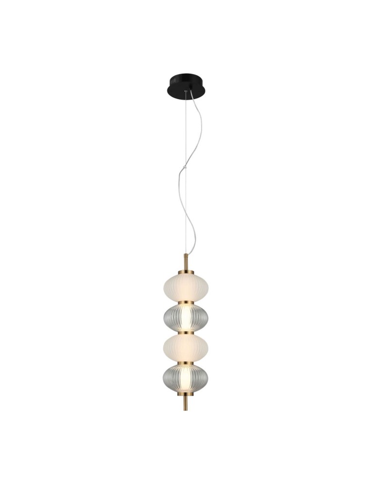 Italux Testa Wisząca 4xLED 16W 1000 lm 3000K (Ciepła biel) Czarny, biały, przezroczysty PND-84938-4V-BK