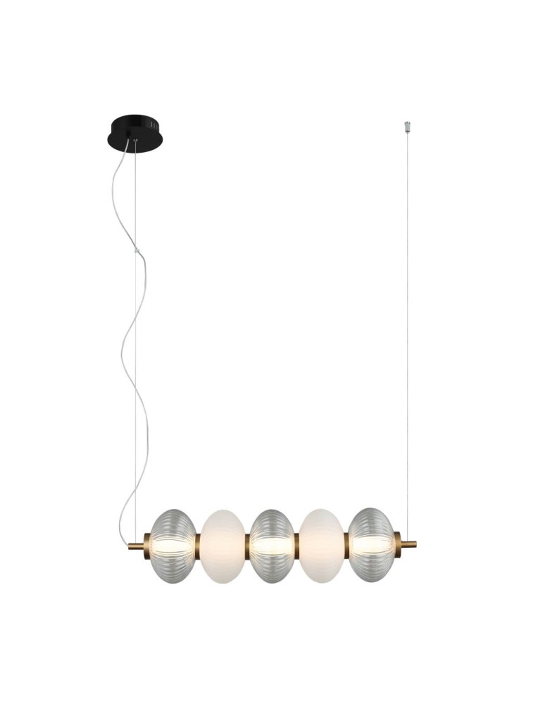 Italux Testa Wisząca 1xLED 19W 1200 lm 3000K (Ciepła biel) Czarny, biały, przezroczysty PND-84938-4-BK