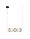 Italux Testa Wisząca 1xLED 19W 1200 lm 3000K (Ciepła biel) Czarny, biały, przezroczysty PND-84938-4-BK