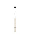 Italux Sanpo Wisząca 1xLED 9W 780 lm 3000K (Ciepła biel) Czarny, przezroczysty PND-26384-3V-GD-CL