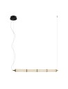 Italux Sanpo Wisząca 1xLED 11W 900 lm 3000K (Ciepła biel) Czarny, przezroczysty PND-26384-4-GD-CL