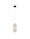 Italux Testa Wisząca 1xLED 12W 790 lm 3000K (Ciepła biel) Czarny, biały, przezroczysty PND-84938-3-BK