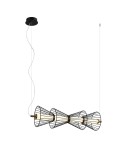 Lampy wiszące nad wyspę - Italux Sanke Wisząca 1xLED 15W 600 lm 3000K (Ciepła biel) Czarny PND-63849-4-BK - product 1