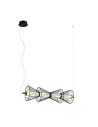 Italux Sanke Wisząca 1xLED 15W 600 lm 3000K (Ciepła biel) Czarny PND-63849-4-BK