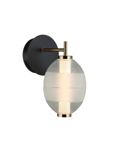 Italux Rinot Kinkiet 1xLED 8W 470 lm 3000K (Ciepła biel) Czarny, biały, przezroczysty WL-45372-1-WH-CL