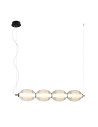 Italux Rinot Wisząca 1xLED 29W 1600 lm 3000K (Ciepła biel) Czarny, biały, przezroczysty PND-45372-4-WH-CL