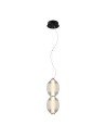 Italux Rinot Wisząca 1xLED 16W 980 lm 3000K (Ciepła biel) Czarny, biały, przezroczysty PND-45372-2-WH-CL