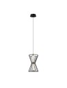 Italux Sanke Wisząca 1xLED 8W 380 lm 3000K (Ciepła biel) Czarny PND-63849-2-BK