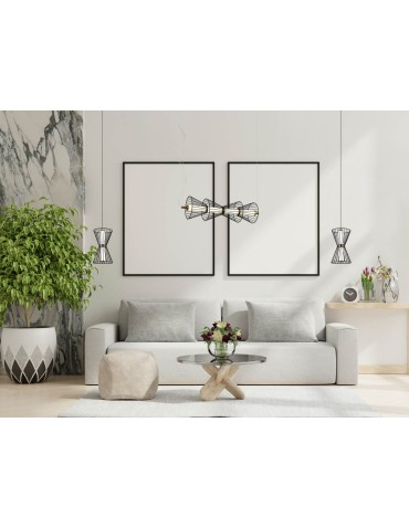 Italux Sanke Wisząca 1xLED 8W 380 lm 3000K (Ciepła biel) Czarny PND-63849-2-BK - produkt 2