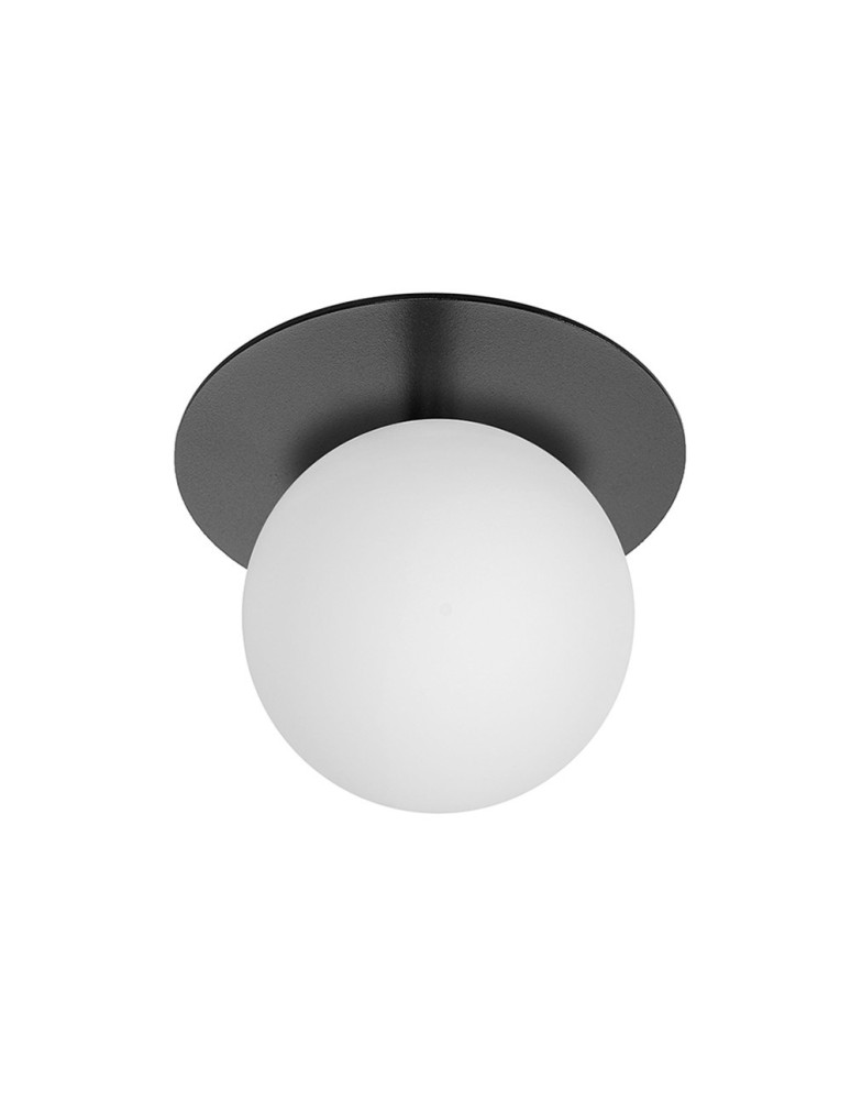 UMMO BORRA A czarna lampa ścienna / kinkiet B2A12000