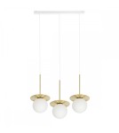 Lampy wiszące - UMMO BORRA B 3L potrójna sufitowa lampa wisząca z mosiądzem BRB331PL - product 1
