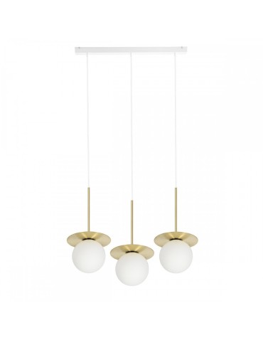 UMMO BORRA B 3L potrójna sufitowa lampa wisząca z mosiądzem BRB331PL