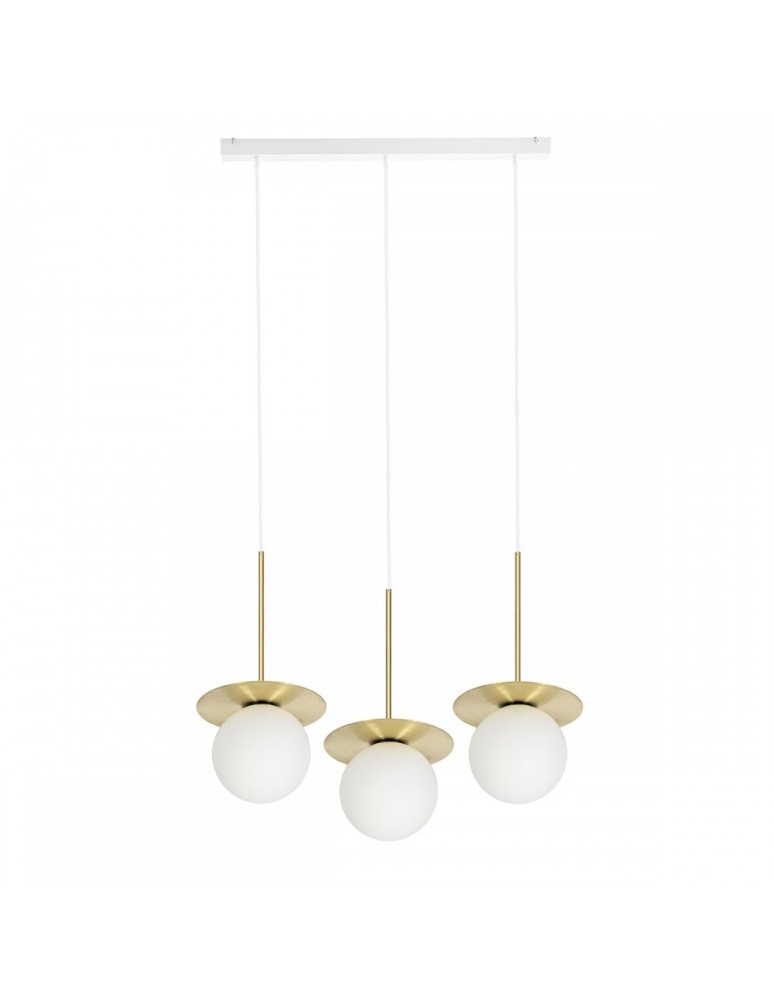 UMMO BORRA B 3L potrójna sufitowa lampa wisząca z mosiądzem BRB331PL