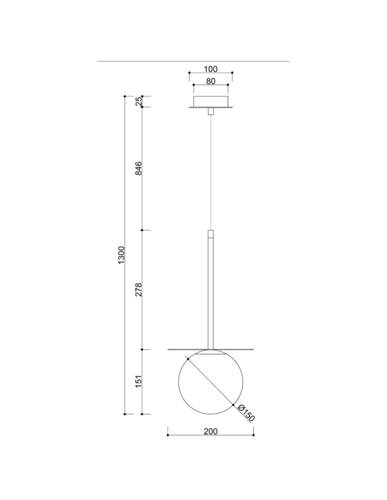 Lampy wiszące - UMMO BORRA B czarna sufitowa lampa wisząca BRB122P0 - product kolory-swiatla.pl 3