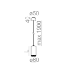 Lampy wiszące LED - Aqform PET Wisząca LED 230V 25cm 8W 410lm 50296 - produkt 2
