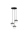 UMMO BORRA B 3P czarna potrójna sufitowa lampa wisząca BRB322P3