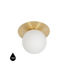UMMO BORRA A mosiężna lampa ścienna / kinkiet z podwyższoną szczelnością IP44 BRA120S0 UMMO BORRA A mosiężna lampa ścienna / kinkiet z podwyższoną szczelnością IP44 BRA120S0