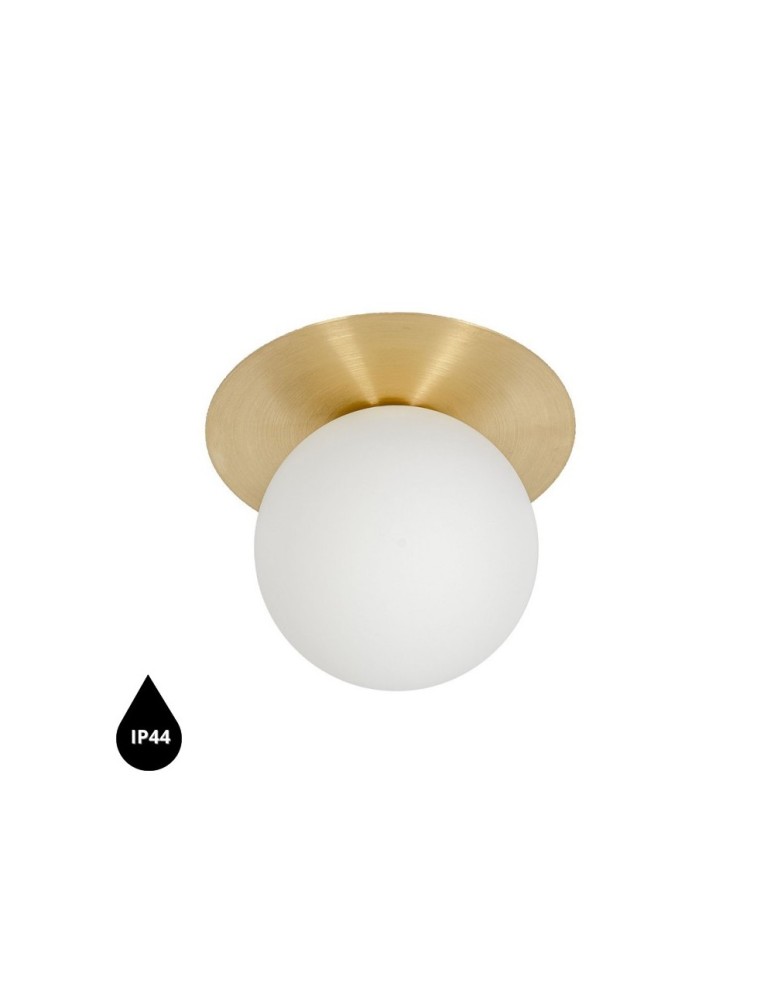 UMMO BORRA A mosiężna lampa ścienna / kinkiet z podwyższoną szczelnością IP44 BRA120S0 UMMO BORRA A mosiężna lampa ścienna / kinkiet z podwyższoną szczelnością IP44 BRA120S0