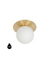 UMMO BORRA A mosiężna lampa ścienna / kinkiet z podwyższoną szczelnością IP44 BRA120S0 UMMO BORRA A mosiężna lampa ścienna / kinkiet z podwyższoną szczelnością IP44 BRA120S0