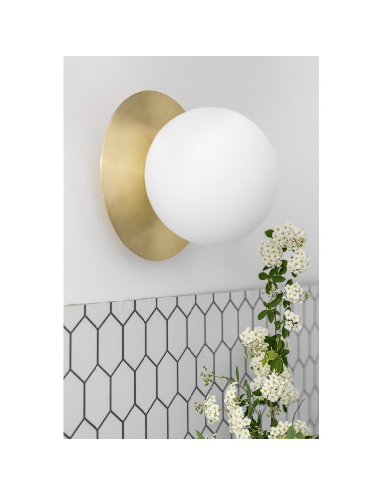 UMMO BORRA A mosiężna lampa ścienna / kinkiet z podwyższoną szczelnością IP44 BRA120S0 UMMO BORRA A mosiężna lampa ścienna / kinkiet z podwyższoną szczelnością IP44 BRA120S0
