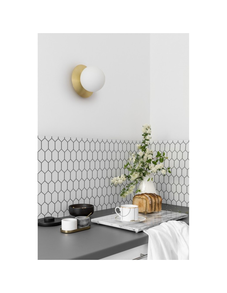 UMMO BORRA A mosiężna lampa ścienna / kinkiet z podwyższoną szczelnością IP44 BRA120S0 UMMO BORRA A mosiężna lampa ścienna / kinkiet z podwyższoną szczelnością IP44 BRA120S0