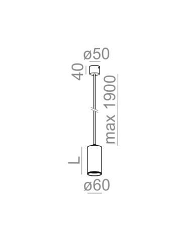 Aqform PET Wisząca LED 230V 50cm 8W 410lm 50587 - produkt 2