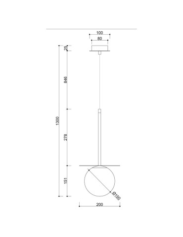 UMMO BORRA B biała sufitowa lampa wisząca BRB111P0 - produkt 2