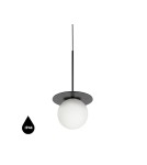 UMMO BORRA B czarna sufitowa lampa wisząca z podwyższoną szczelnością IP44 BRB122PS0 UMMO BORRA B czarna sufitowa lampa wisząca z podwyższoną szczelnością IP44 BRB122PS0