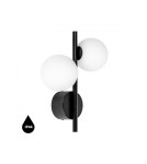UMMO DIPLO A czarna lampa ścienna / kinkiet z podwyższoną szczelnością IP44 DLA220S0 UMMO DIPLO A czarna lampa ścienna / kinkiet z podwyższoną szczelnością IP44 DLA220S0