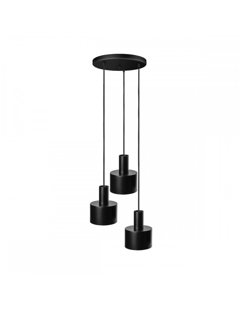 UMMO ENKEL 3P czarna lampa wisząca / plafon EN3322P3