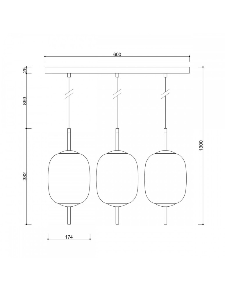 UMMO EPLI mini 3L potrójna sufitowa lampa wisząca EM0322PL UMMO EPLI mini 3L potrójna sufitowa lampa wisząca EM0322PL