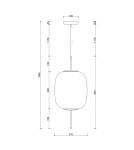 Lampy wiszące - UMMO EPLI B biała sufitowa lampa wisząca EPB111P0 - product 3