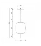 UMMO EPLI MINI czarna sufitowa lampa wisząca z podwyższoną szczelnością IP44 EM0122PS0 UMMO EPLI MINI czarna sufitowa lampa wisząca z podwyższoną szczelnością IP44 EM0122PS0