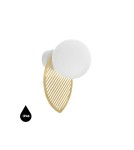 UMMO FYLLO B mosiężna lampa ścienna / kinkiet z podwyższoną szczelnością IP44 FYB130S0 UMMO FYLLO B mosiężna lampa ścienna / kinkiet z podwyższoną szczelnością IP44 FYB130S0