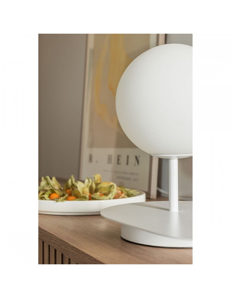 UMMO HANEA ST biała lampa stołowa z półką HAS111P1 UMMO HANEA ST biała lampa stołowa z półką HAS111P1