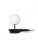 UMMO HANEA ST czarna lampa stołowa z półką HAS122P1 UMMO HANEA ST czarna lampa stołowa z półką HAS122P1