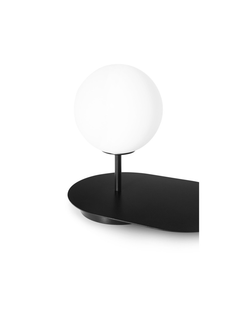 UMMO HANEA ST czarna lampa stołowa z półką HAS122P1 UMMO HANEA ST czarna lampa stołowa z półką HAS122P1